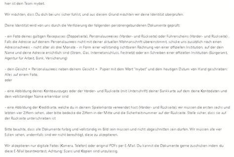 mybet Verifizierung 2024 .